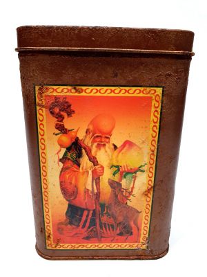 Alte chinesische Tee-Box - raun - Chinesische Mythologie