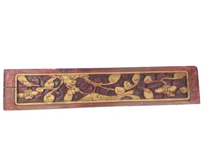 Alte grosse Chinesische Platte - Qing-Dynastie - Goldene Blumen