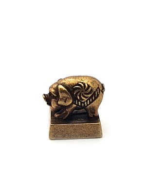 Amuleto Talismán - sello chino - cerdo