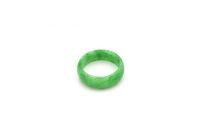 Anillo de Jade Verde Translúcido - 59