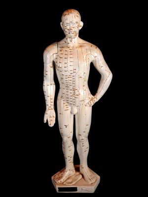 Antigua estatua de acupuntura china - Plástico - Hombre 1
