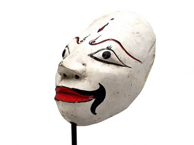 Antigua máscara de Java - Blanco