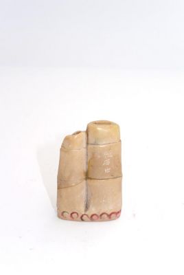 Antiguo Sello Chino en Jade - Bambú tallado en piedra 2
