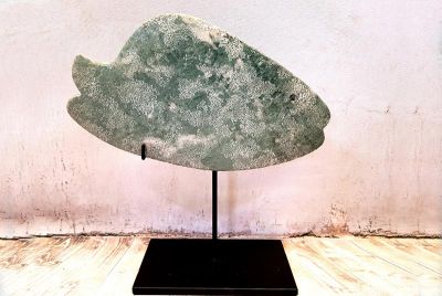 Bi piedra china - Pescado - Monte Lushan Piedra - Pez verde grande