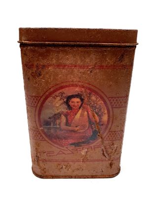 Caja de té chino viejo - Marrón - Músico