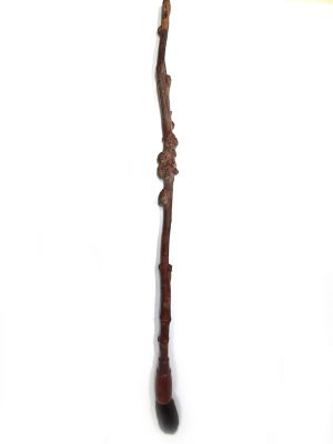 Cepillo de madera chino antiguo - Dinastía Qing - Rama de cerezo