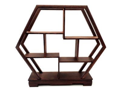 Chinese Miniaturmöbel - Hexagon Regale - 30cm