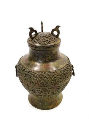 Chinesische Bronzebox - Asiatische Potiche
