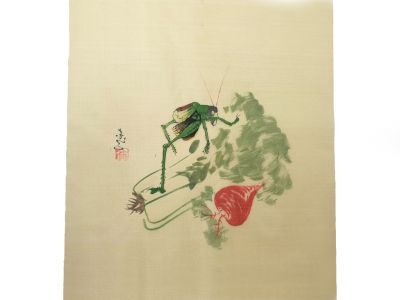 Chinesische Malerei auf Seide zum Rahmen - Die Grille