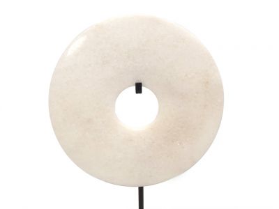 Disco Bi de Jade 20cm - Blanco