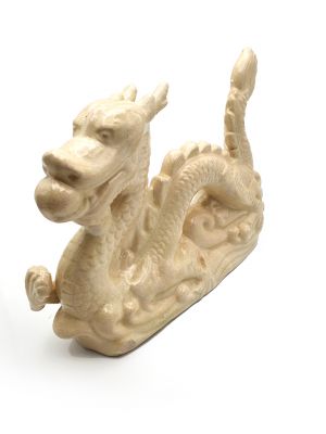 Dragón de porcelana - Gran dragón blanco