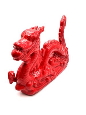 Dragón de porcelana - Gran dragón rojo