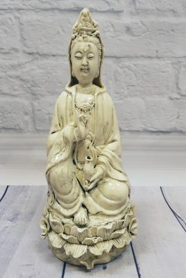 Estatua China Blanca - Porcelana Dehua - GuanYin