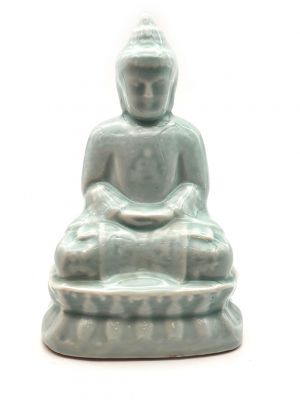 Estatua China de Porcelana - Buda - Verde celadón