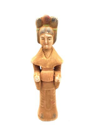 Estatua china - Terracota - Dama de la corte Tang - Joyero