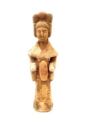 Estatua china - Terracota - Dama de la corte Tang - músico