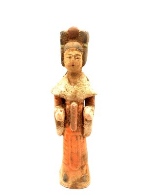 Estatua china - Terracota - Dama de la corte Tang - Poeta