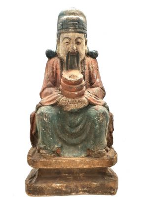 Estatua de madera de Asia Tudi Gong