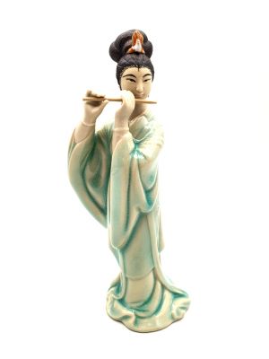 Estatua de porcelana - El músico - Flauta