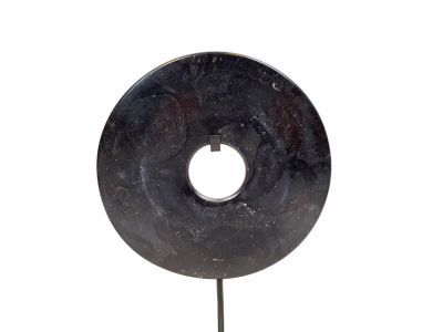 Grande disco Bi de Jade 15cm - Negro