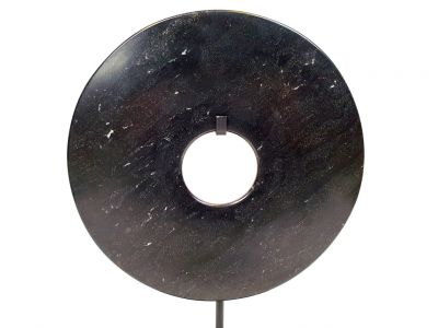 Grande disco Bi de Jade 20cm -Negro