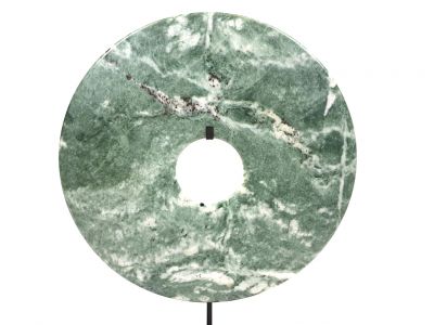 Grande disco Bi de Jade 30cm Verde