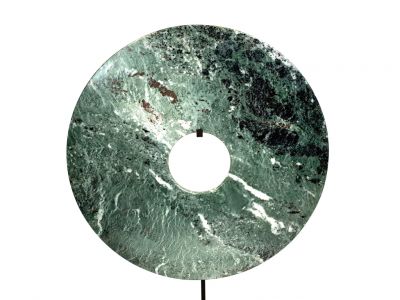 Grande disco Bi de Jade 35cm - Verde