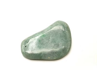 Gua Sha en Jade real - Verde Oscuro / Translúcido