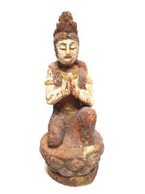 Holz Statuetten aus China - Bodhisattva beten