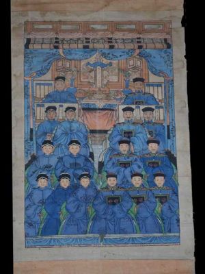 Alte grosse Ahnenbilder Qing-Dynastie