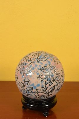Porcelana Bola China Hojas Rosas