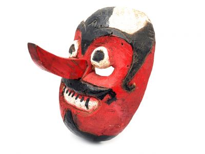Indonesische Maske - Alte Java-Maske (100 Jahre alt) - Teatro indonesio - Máscara topeng javanesa
