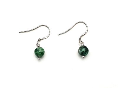 Jade Ohrringe Grüne Perle – 6 mm
