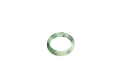 Jade Ring Grün - Größe 19,5 - Weiß und Grüne spotted