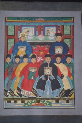 Kaisern und Würdenträgern 9 Personen Qing Dynastie
