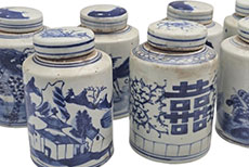 Jarrones chinos de porcelana