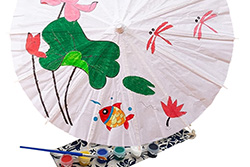 El Parasol para pintar - DIY - Caligrafía y pintura china sobre papel
