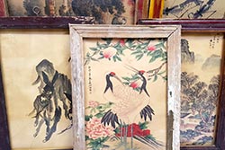 Antiguo marco de madera chino - pintura china