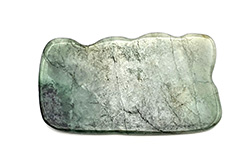 Jade ondulado Gua Sha - Tian Zhu - Espalda, cuello - Jade real - Medicina china