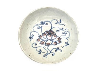 Kleiner chinesischer Porzellanteller 10cm - Blume
