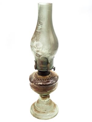 Lámpara de queroseno china antigua