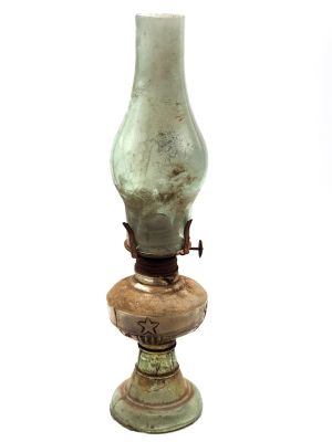 Lámpara de queroseno china antigua - Revolución cultural