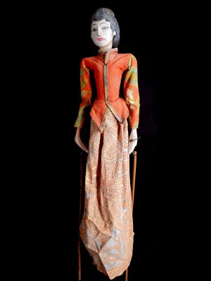 Marioneta Indonesia - Wayang Golek - Princesa Vijaya