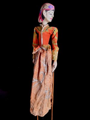 Marioneta Indonesia - Wayang Golek - Príncipe Vijaya