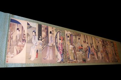 Muy Gran Escena chino Pintura las 12 mujeres