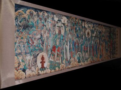 Muy Gran Escena chino - Pintura - Pintura budista