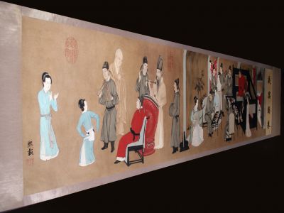 Muy Gran Escena chino Pintura Revels de Noche de Han Xizai