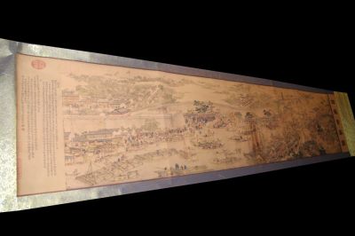 Muy Gran Escena chino Pintura Suzhou próspera - Vida floreciente en una época resplandeciente de Xu Yang