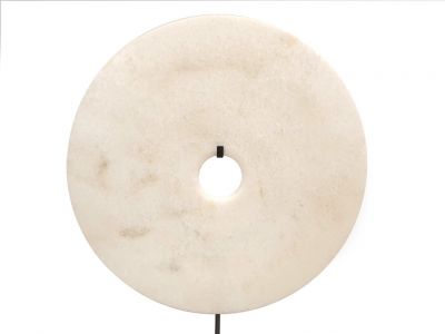 Muy grandes discos Bi de Jade 35cm Blanco
