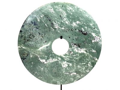 Muy grandes discos Bi de Jade 40 cm - Verde